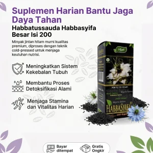 Habbatussauda Habbasyifa Besar isi 200