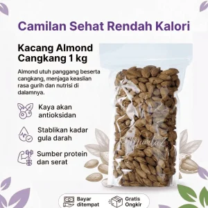 Kacang Almond Cangkang 1 kg
