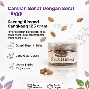 Kacang Almond Cangkang 125 gram