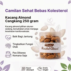 Kacang Almond Cangkang 250 gram
