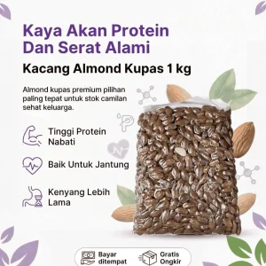 Kacang Almond Kupas 1 kg
