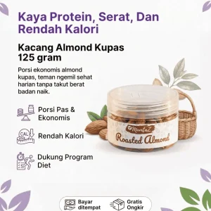 Kacang Almond Kupas 125 gram