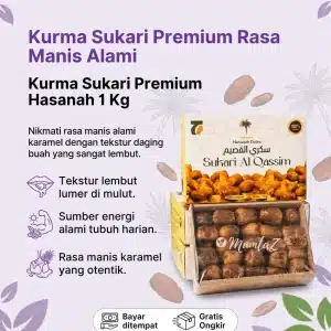 Kurma Sukari Premium Hasanah 1 kg