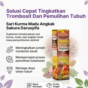 Sari Kurma Madu Angkak Sakura Darusyifa