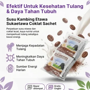 Susu Kambing Etawa Sukaetawa Coklat Sachet