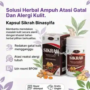 Kapsul Sikrah Binasyifa (Mengobati gatal-gatal)