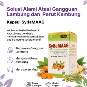 kapsul SyifaMAAG (untuk asam lambung)
